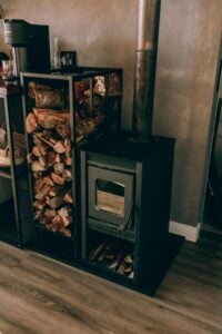 Image of a wood burning stove