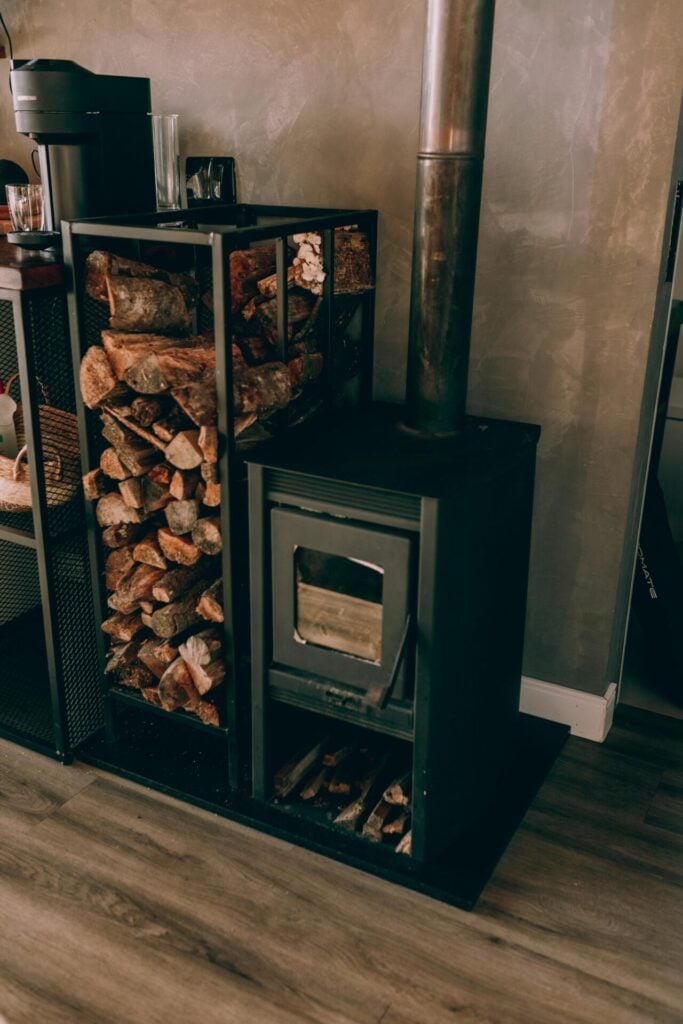 Image of a wood burning stove